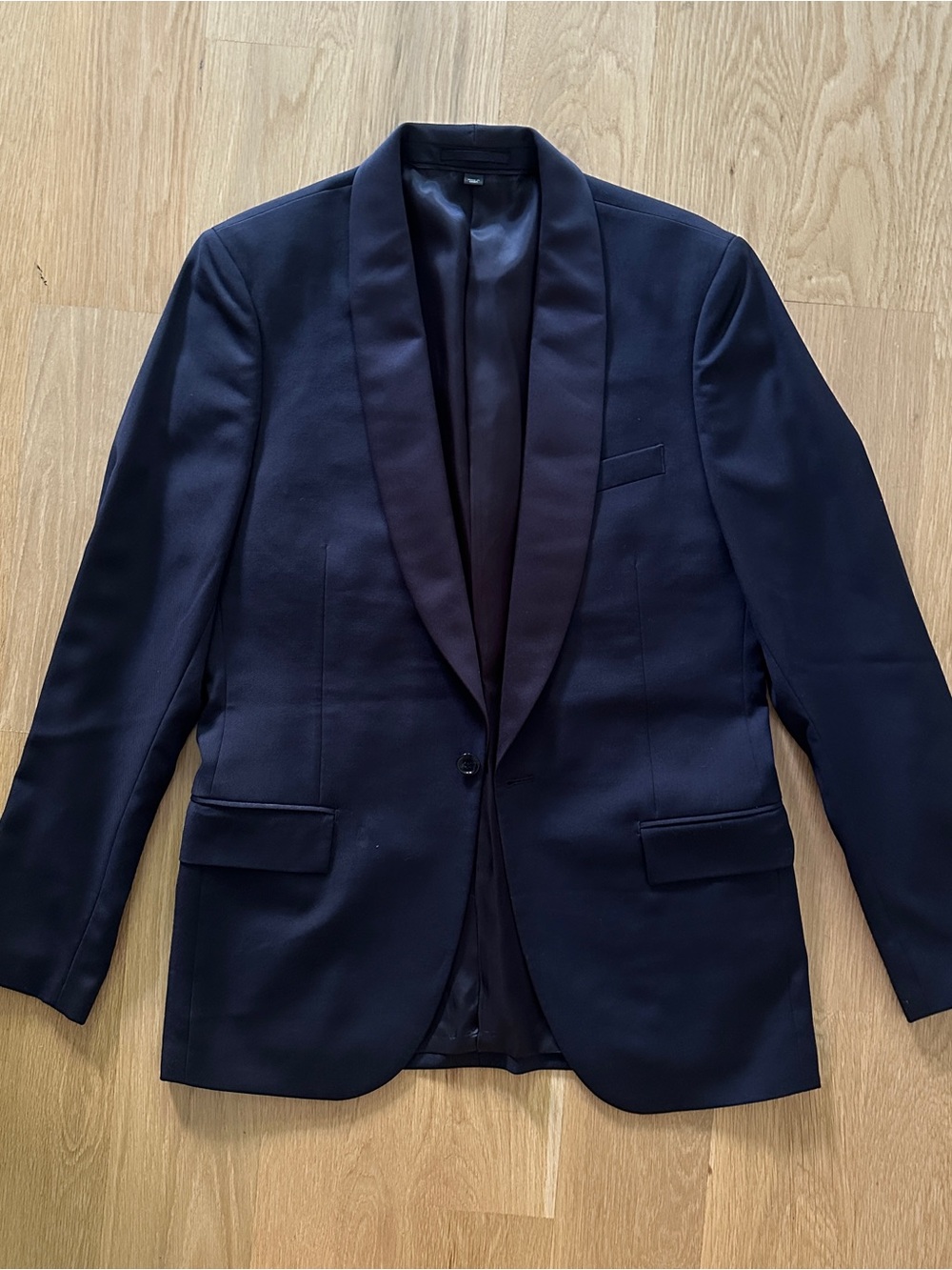 J.CREW Men's Navy Shawl Collar Blazer